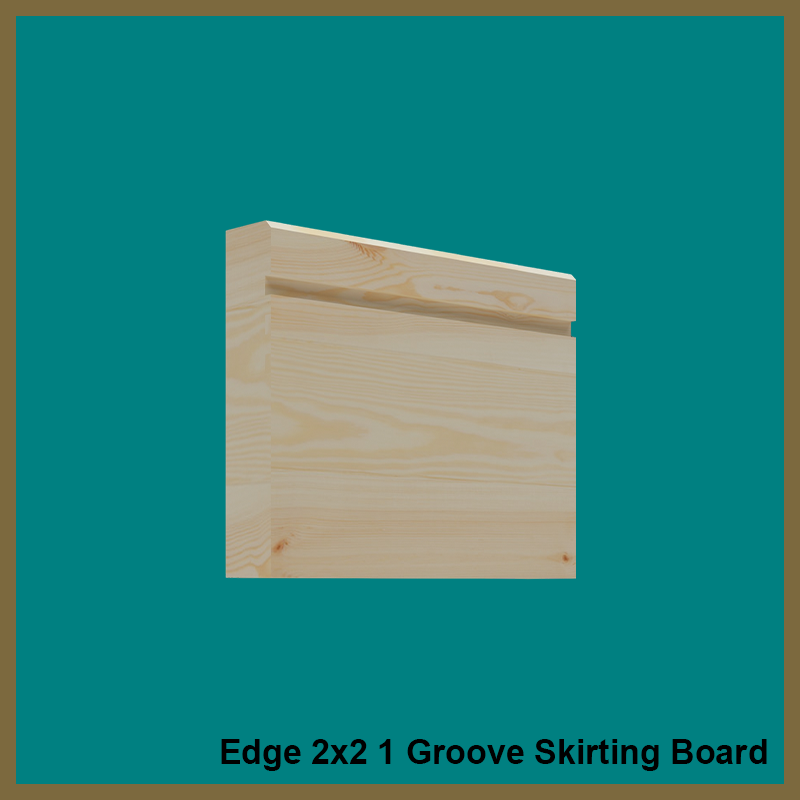 Edge 2x2 Groove 1 Pine Skirting Board