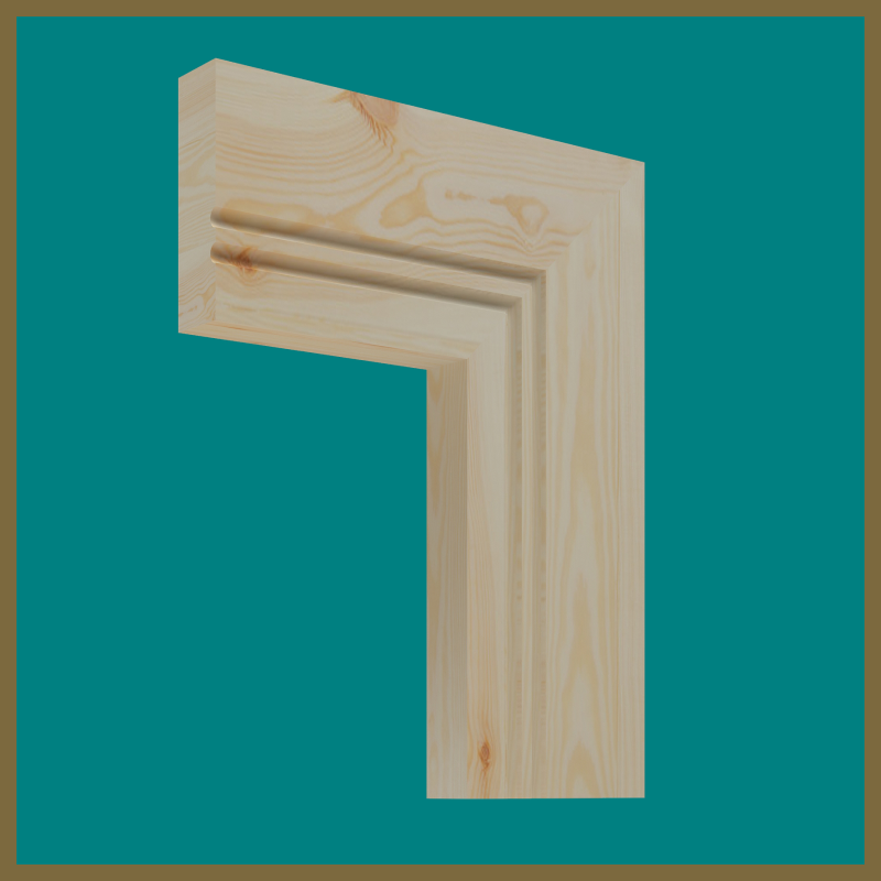 Square Edge C 2 Groove Pine Architrave