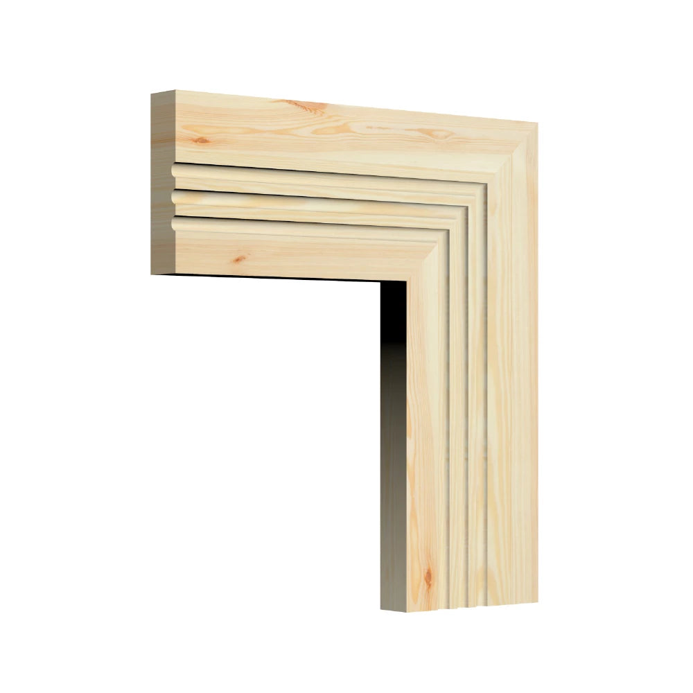 Square Edge C 3 Groove Pine Architrave