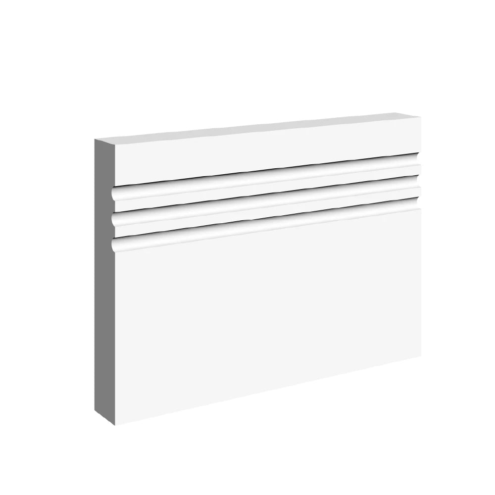 Square Edge C 3 Groove  Skirting Board