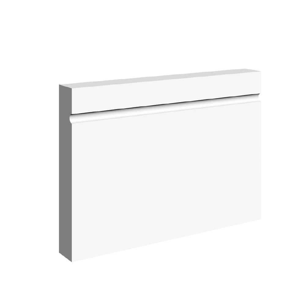 Square Edge C 1 Groove  Skirting Board