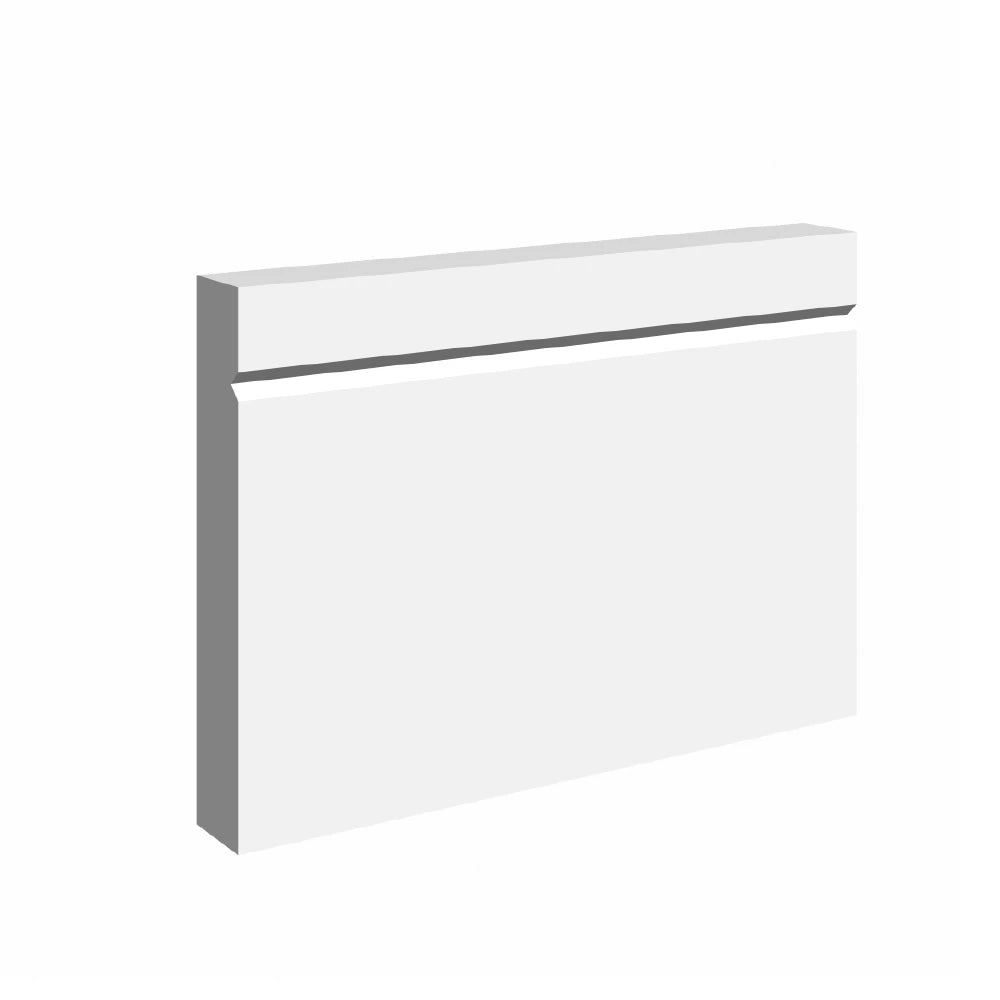 Square Edge V 1 Groove Skirting Board