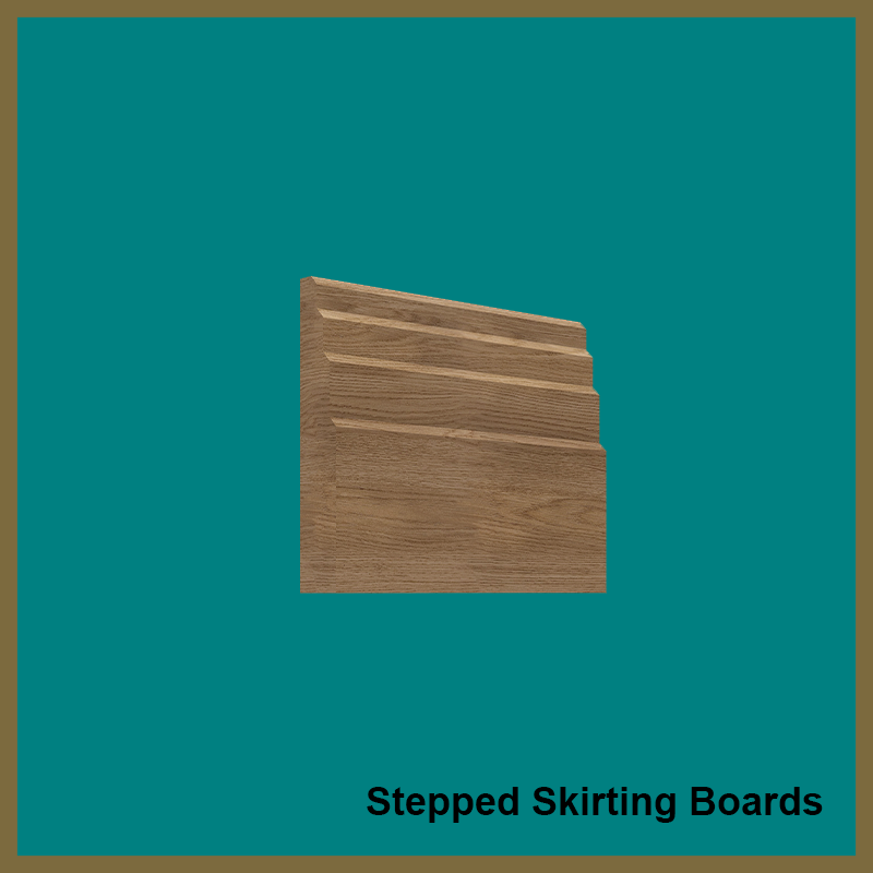 Stepped Walnut Skirting Board