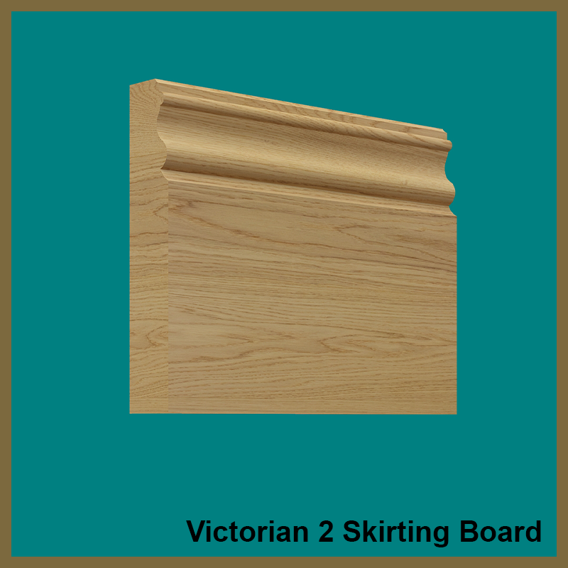 Victorian 2 Oak Skirting Board