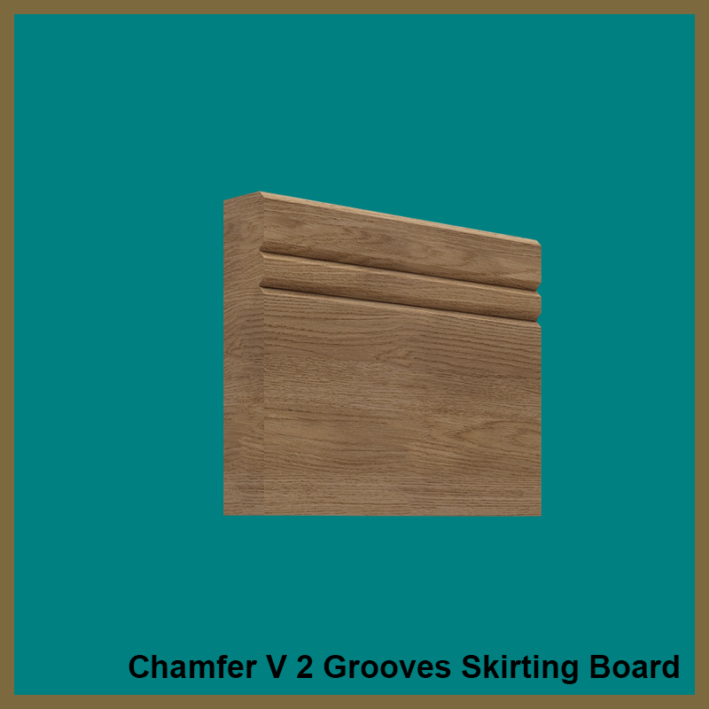 Edge 2x2 Groove V2 Oak Skirting Boards