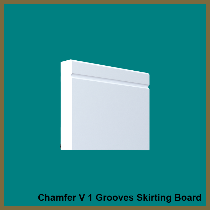 Chamfer V 1 Grooves  Skirting Board