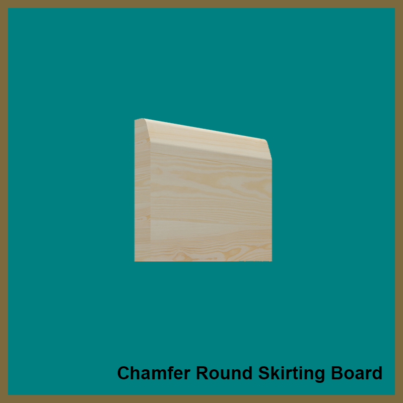 Chamfer Round Pine Skirting Board