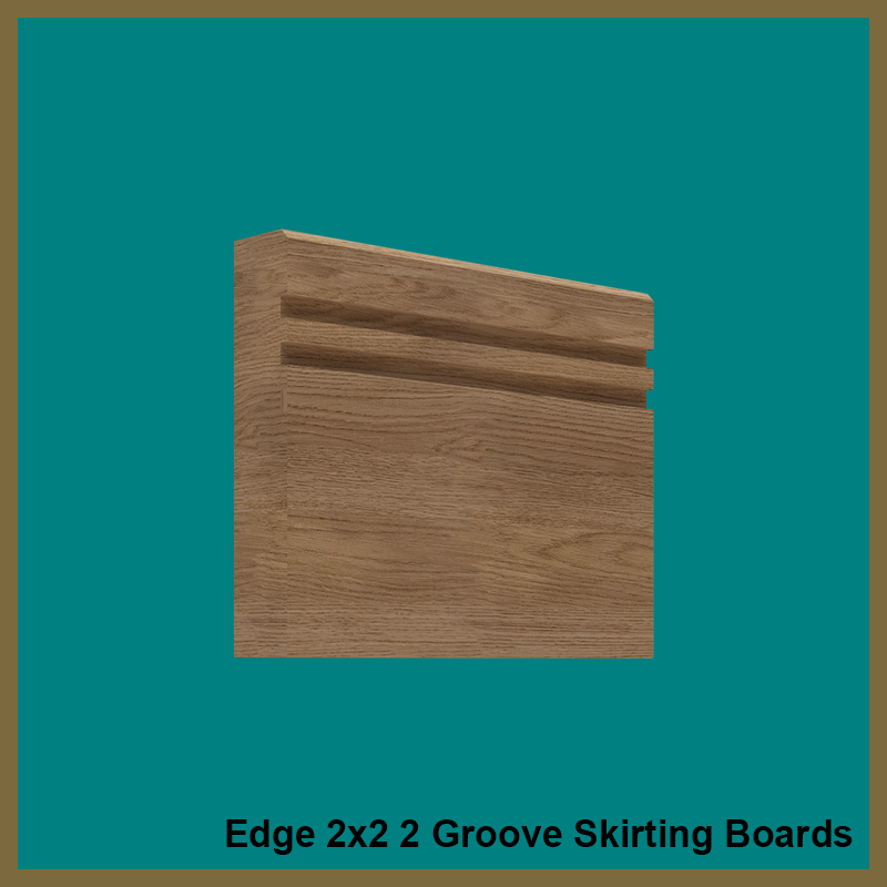 Edge 2x2 Groove 2 Oak Skirting Boards