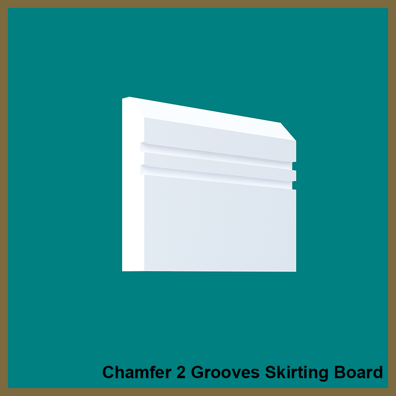 Chamfer 2  Grooves  Skirting Board