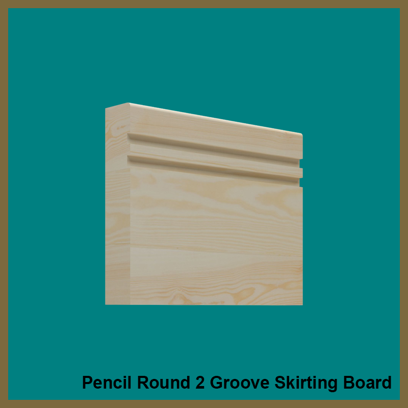 Pencil Round Groove 2 Pine Skirting Board