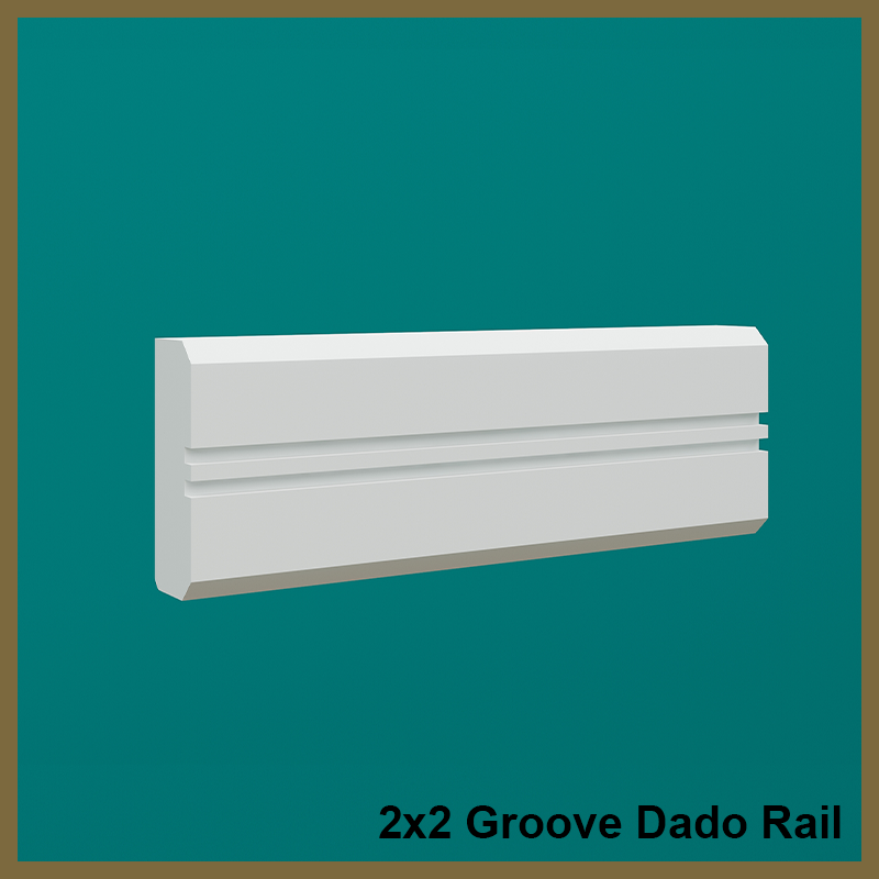 2x2 Groove Dado Rail