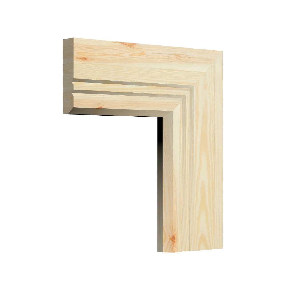 Chamfer V 2 Groove Pine Architrave