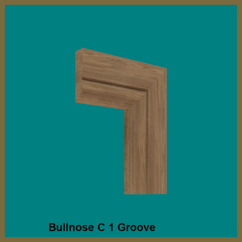 Bullnose C 1 Groove Walnut Architrave