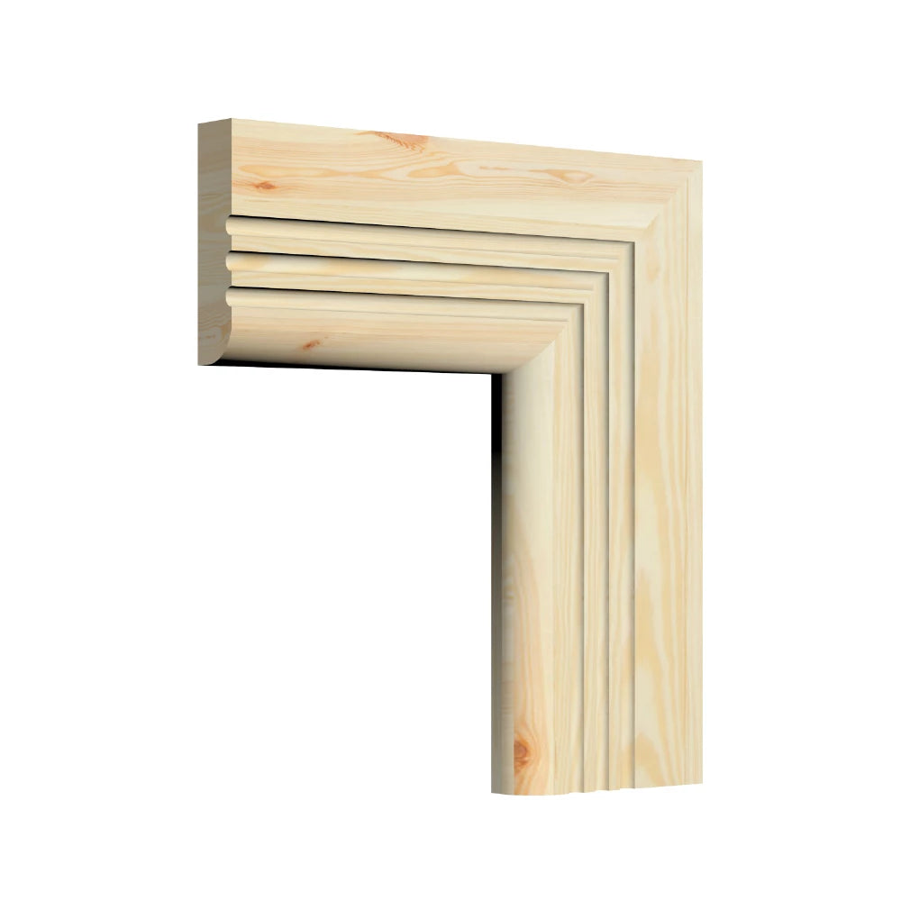 Bullnose C 3 Groove Pine Architrave