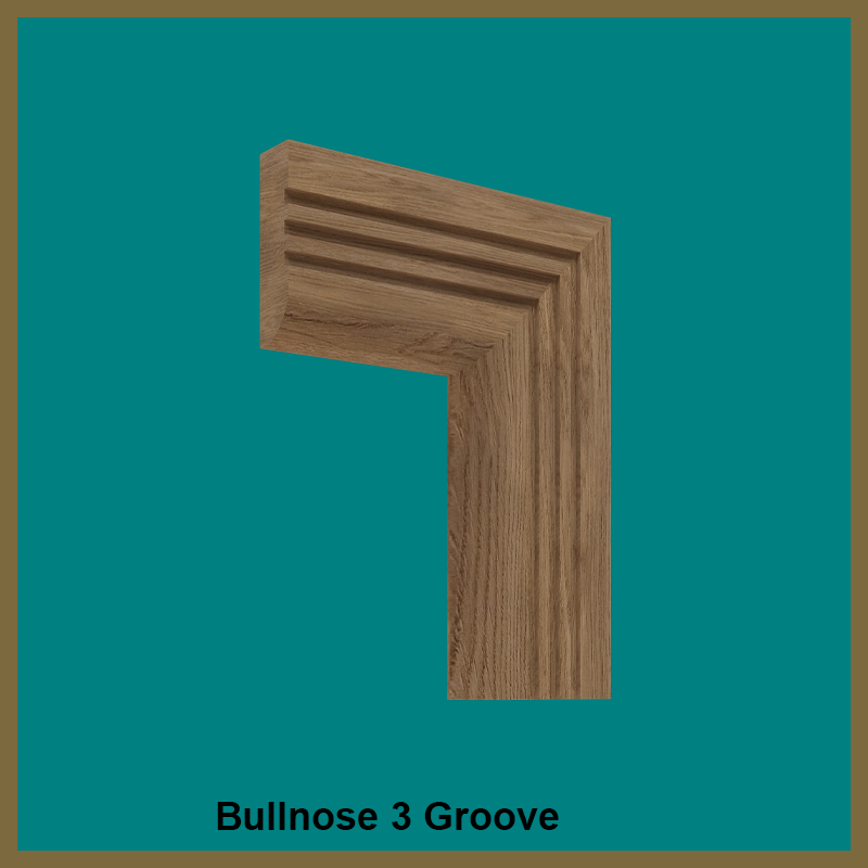 Bullnose 3 Groove Walnut Architrave