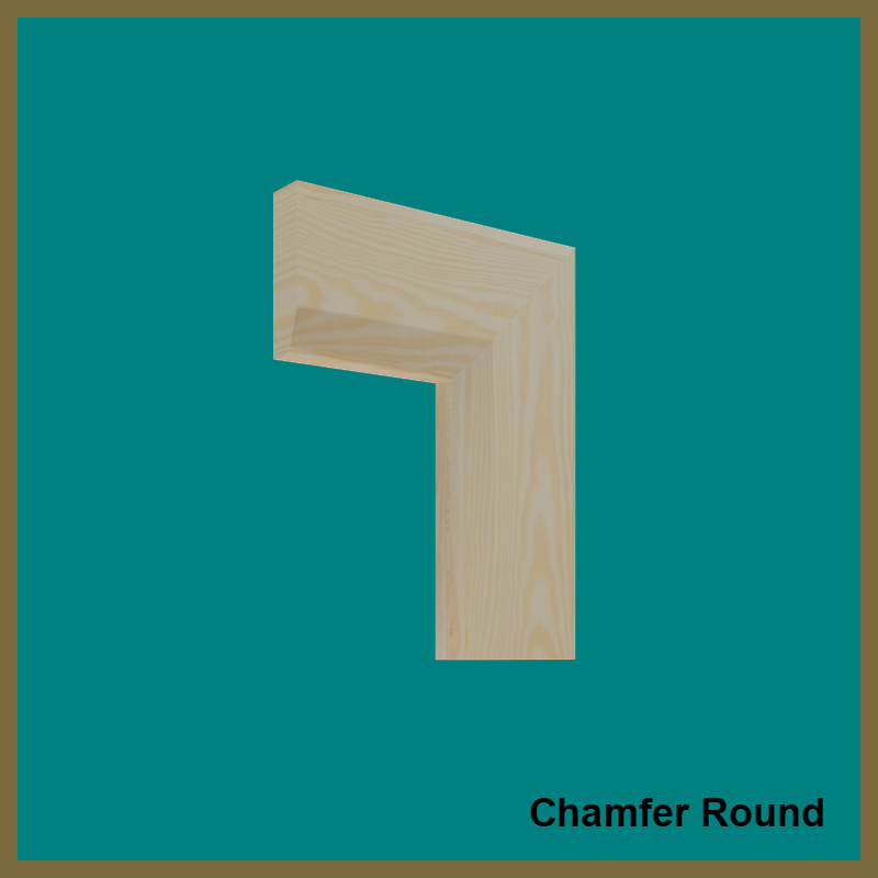 Chamfer Round Pine Architrave