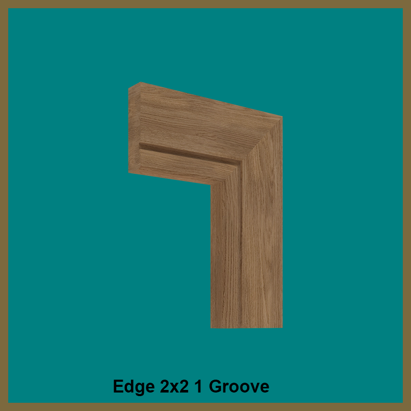 Edge 2x2 Groove Walnut Architrave 1