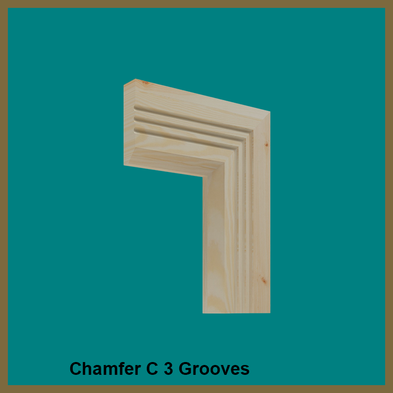 Chamfer C 3 Groove Pine Architrave