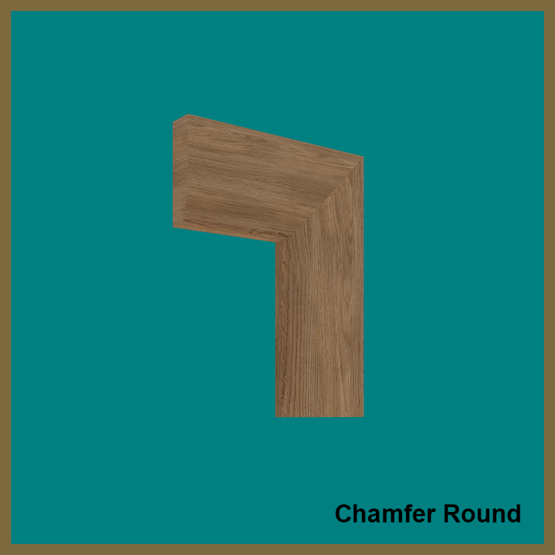 Chamfer Round Walnut Architrave