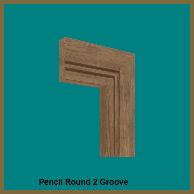 Pencil Round Groove 2 Walnut Architrave