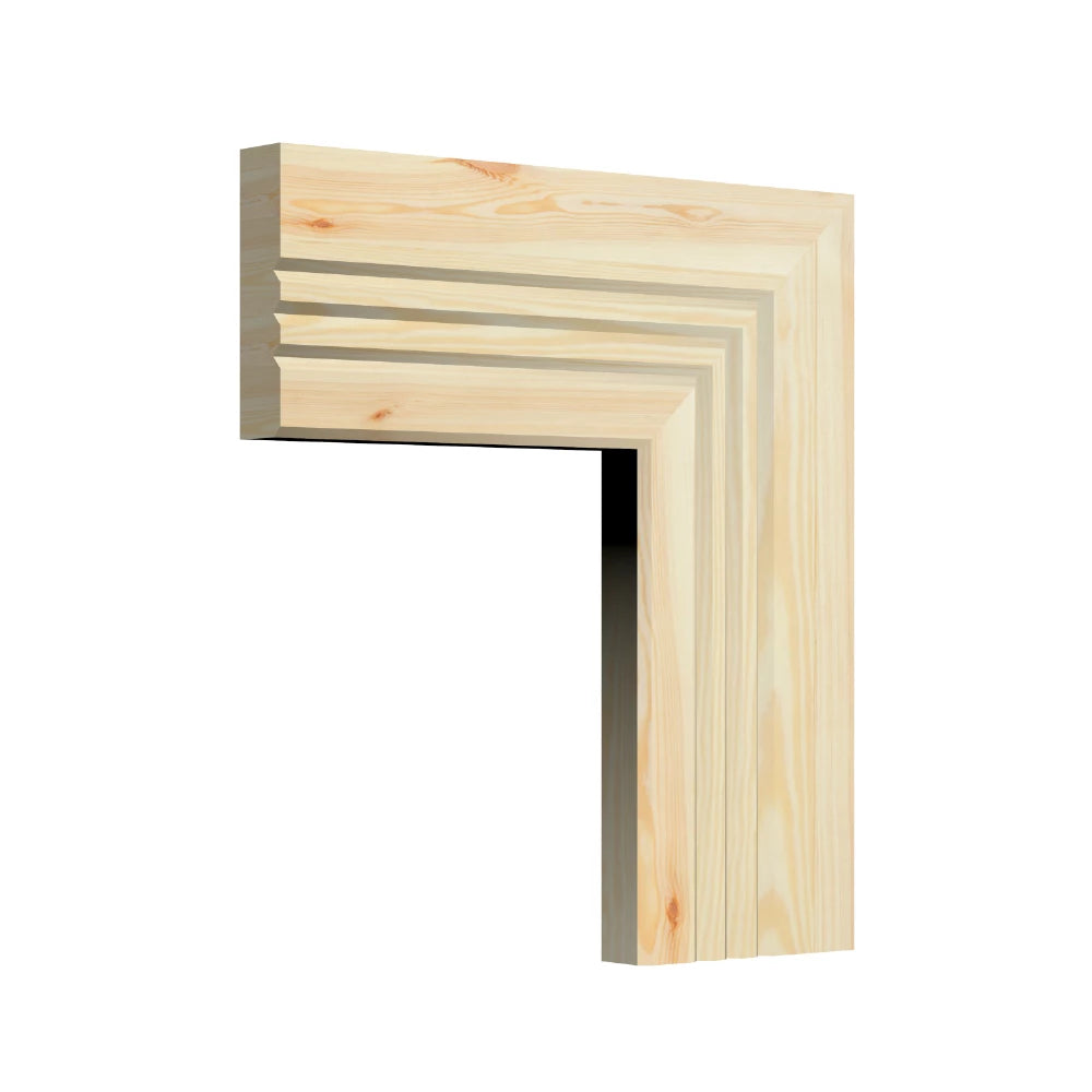 Edge 2x2 V 3 Groove Pine Architrave