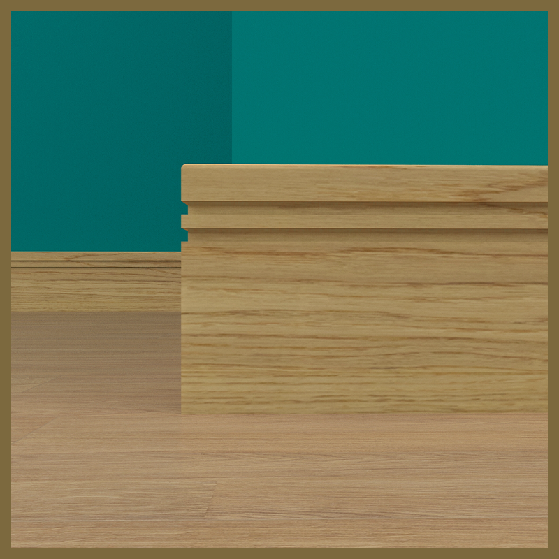 Pencil Round Groove 2 Oak Skirting Board