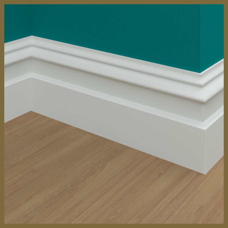 Victorian 3 MDF Skirting Board