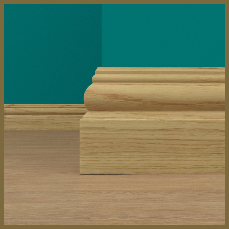 Elizabethen Oak Skirting Board