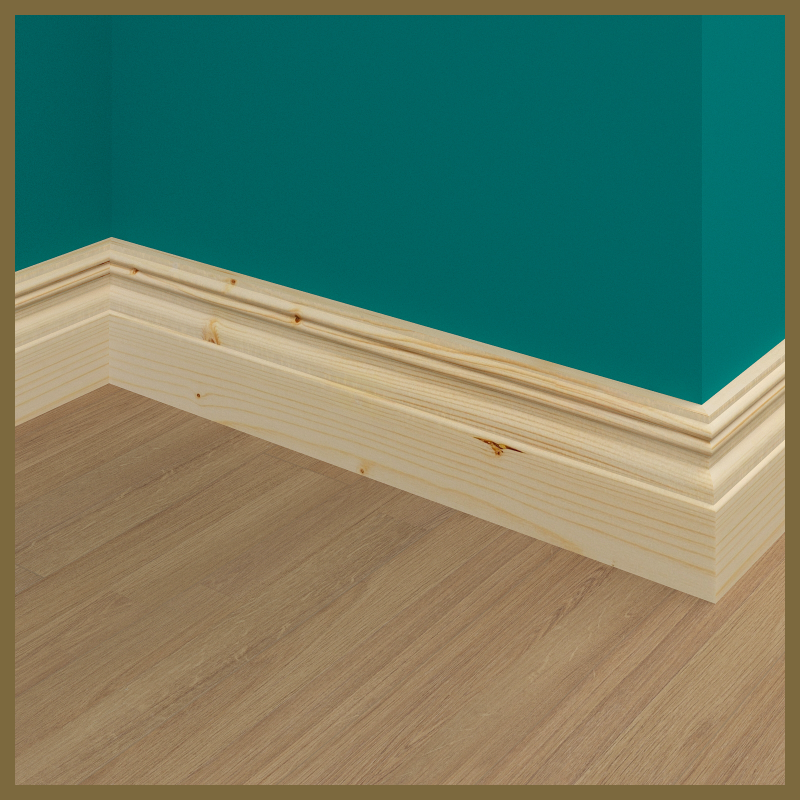 Reeded 2 Pine Skirting Board