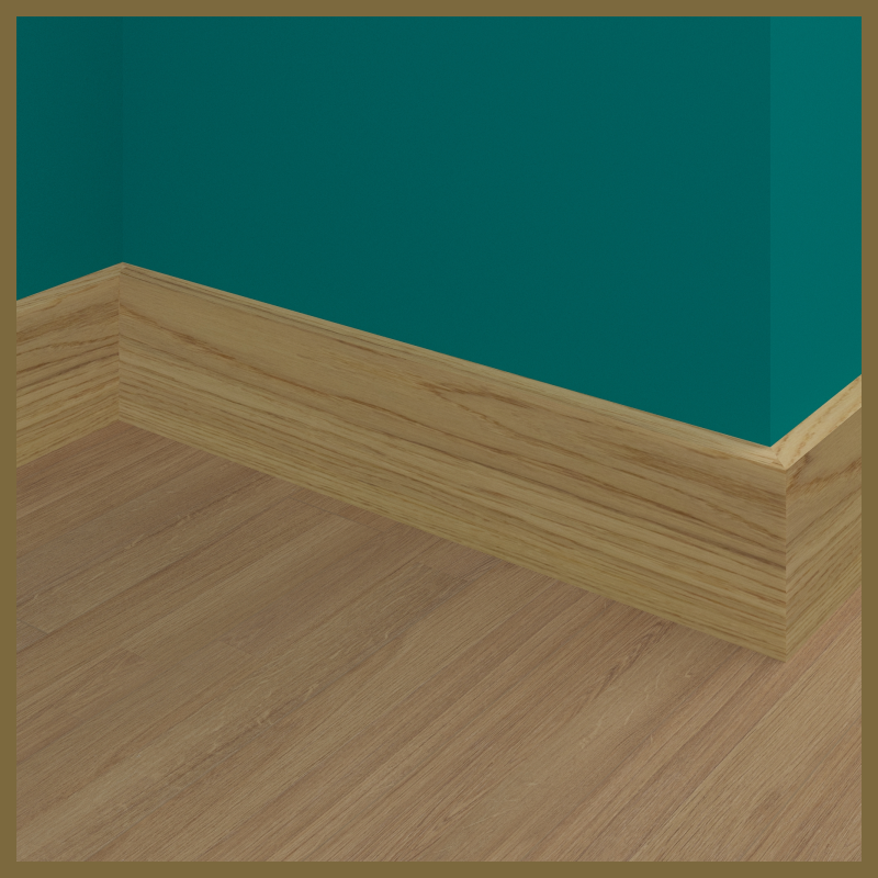 Square Edge Oak Skirting Board