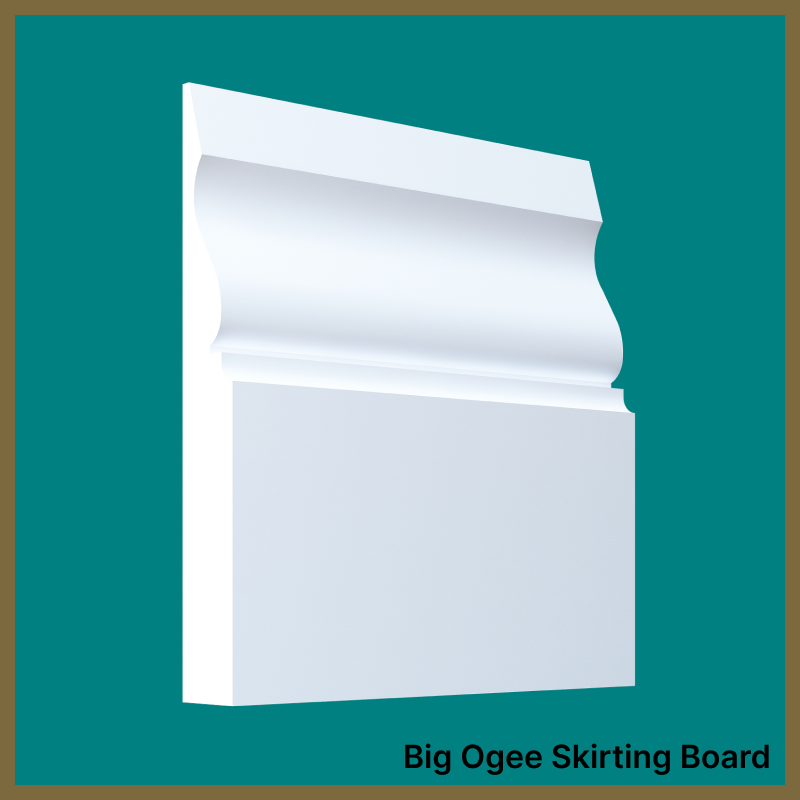 Large Big Ogee MDF Skirting Board
