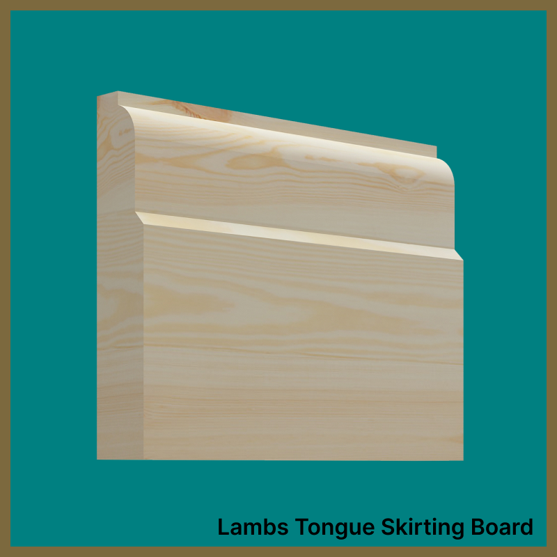 Lambs Tongue Pine Skirting Board