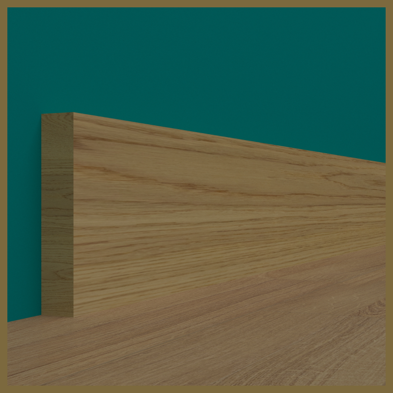 Square Edge Oak Skirting Board