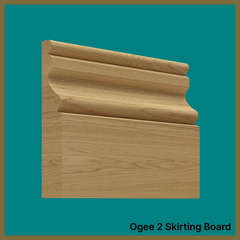 Ogee 2 Oak Skirting Board