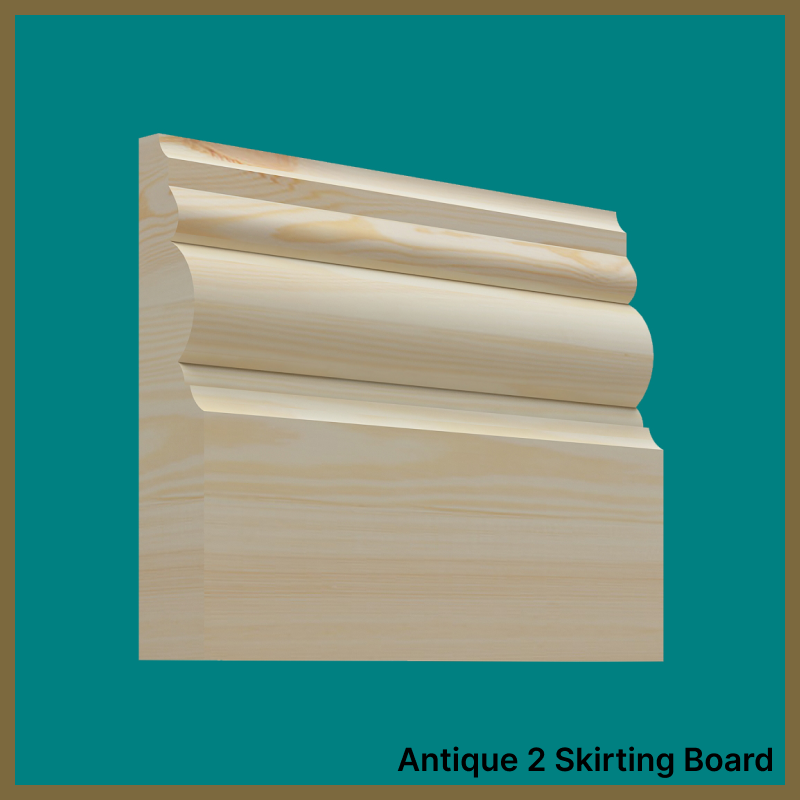 Antique 2 Pine Skirting Board