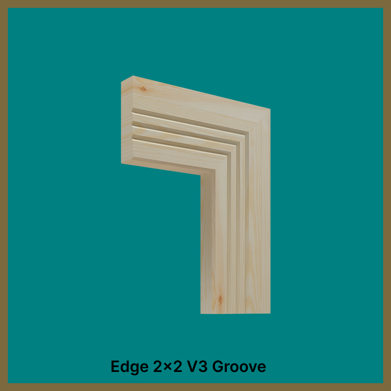 Edge 2x2 V 3 Groove Pine Architrave