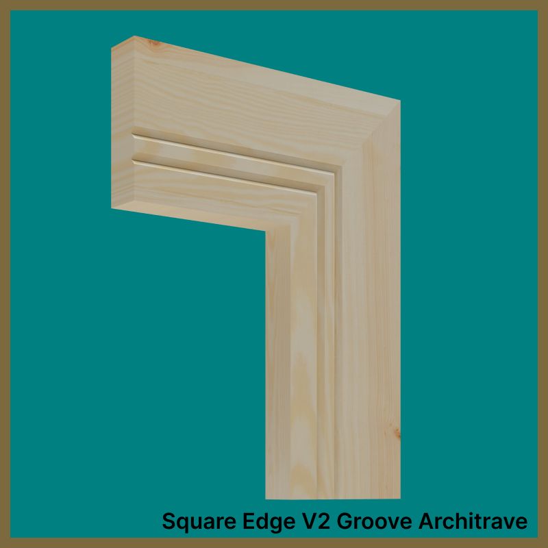 Square Edge V 2 Groove Pine Architrave