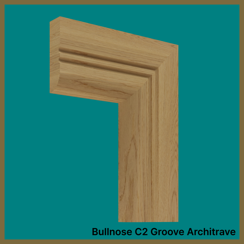 Bullnose C 2 Groove Oak Architrave