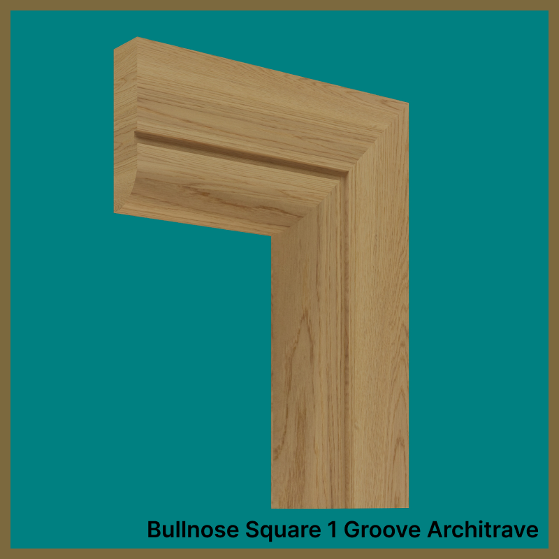 Bullnose 1 Groove Oak Architrave