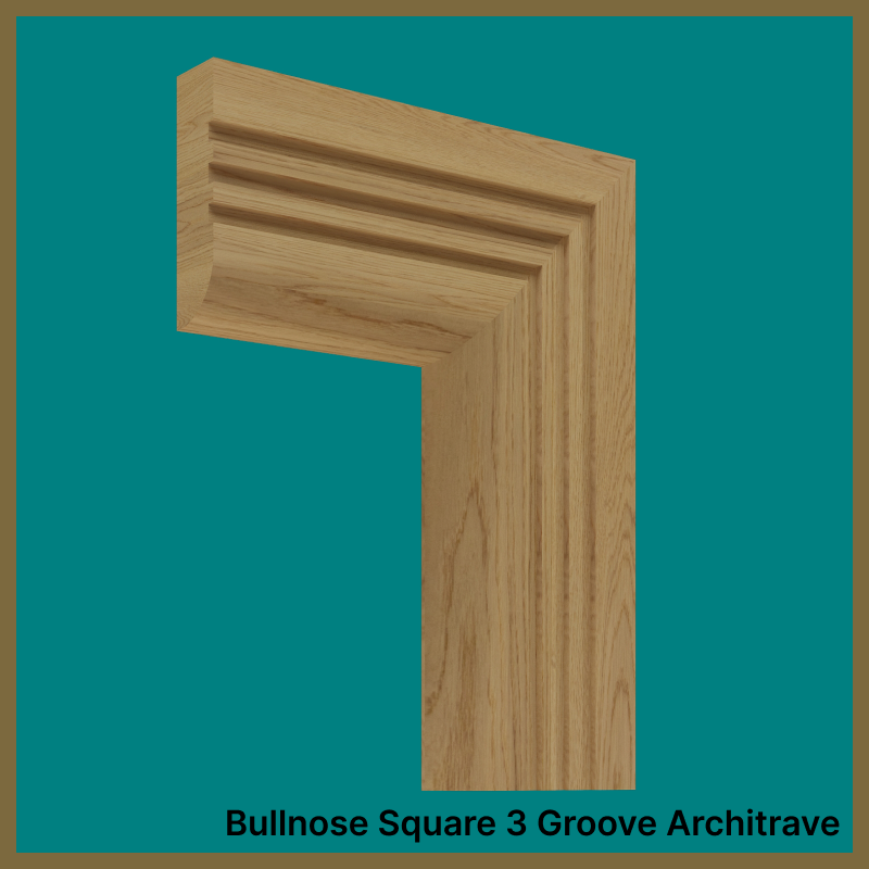 Bullnose 3 Groove Oak Architrave