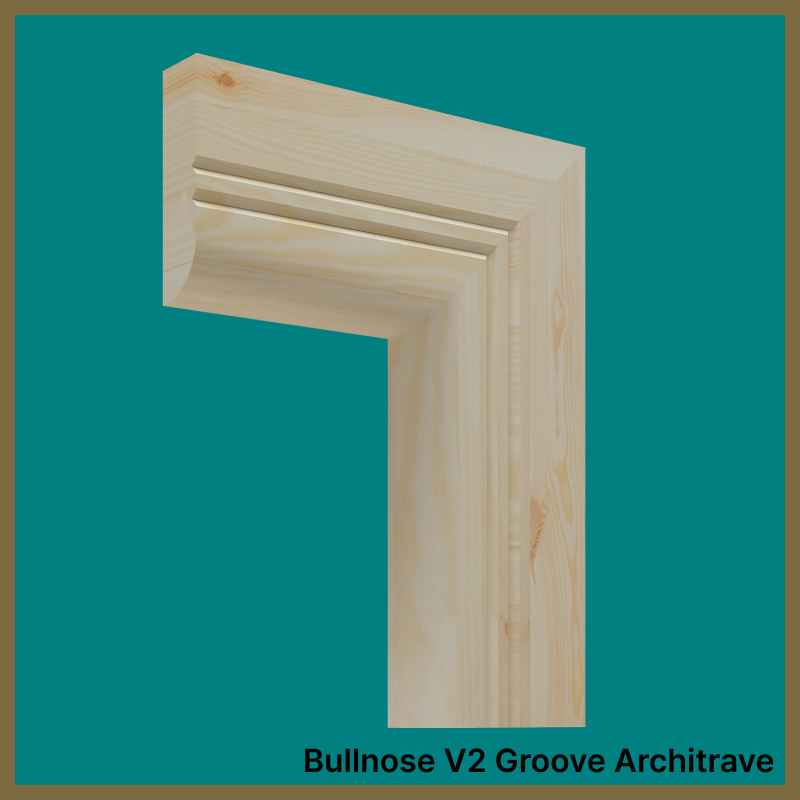 Bullnose V 2 Groove Pine Architrave