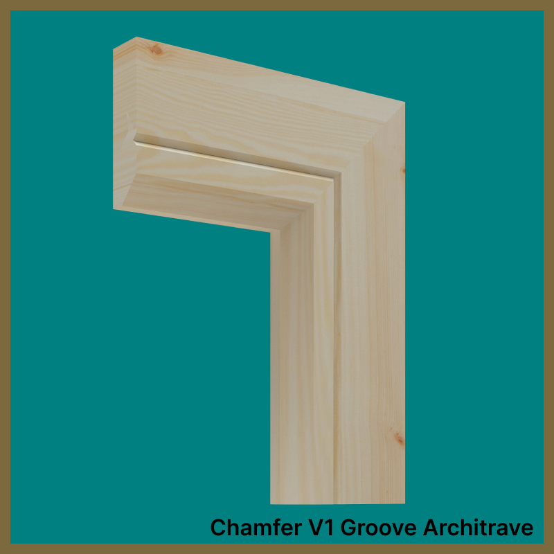 Chamfer V 1 Groove Pine Architrave