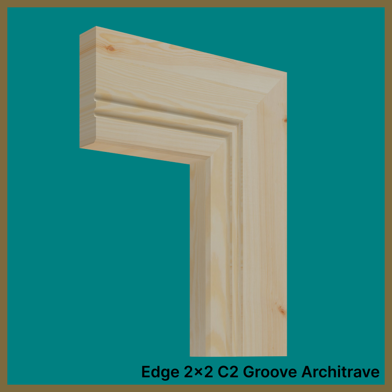 Edge 2x2 C 2 Groove Pine Architrave