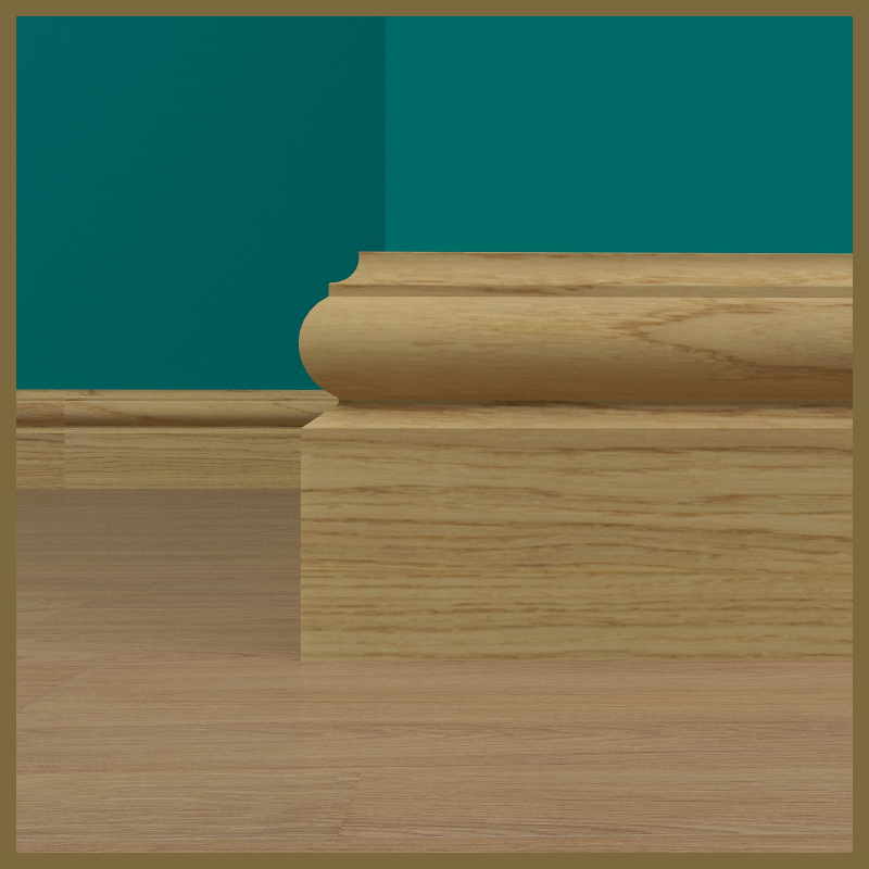 Torus 2 Oak Skirting Board