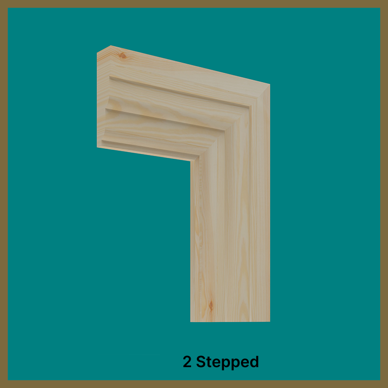 2 Stepped Pine Architrave