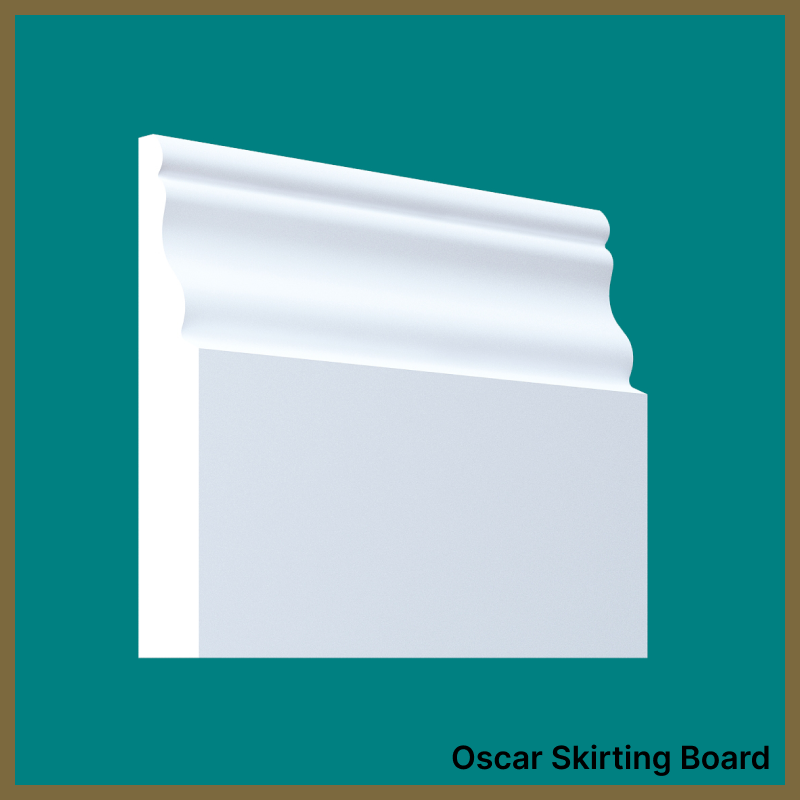 Oscar MDF White Skirting Board