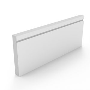 Square Edge Groove 1 Moisture Resistant MDF Skirting Board,