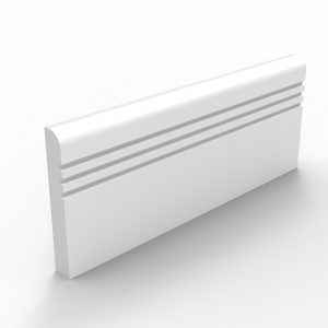 Bullnose Groove 3 Moisture Resistant MDF Skirting Board made to order